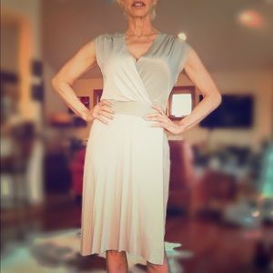 Soft feminine and flattering cocktail dress